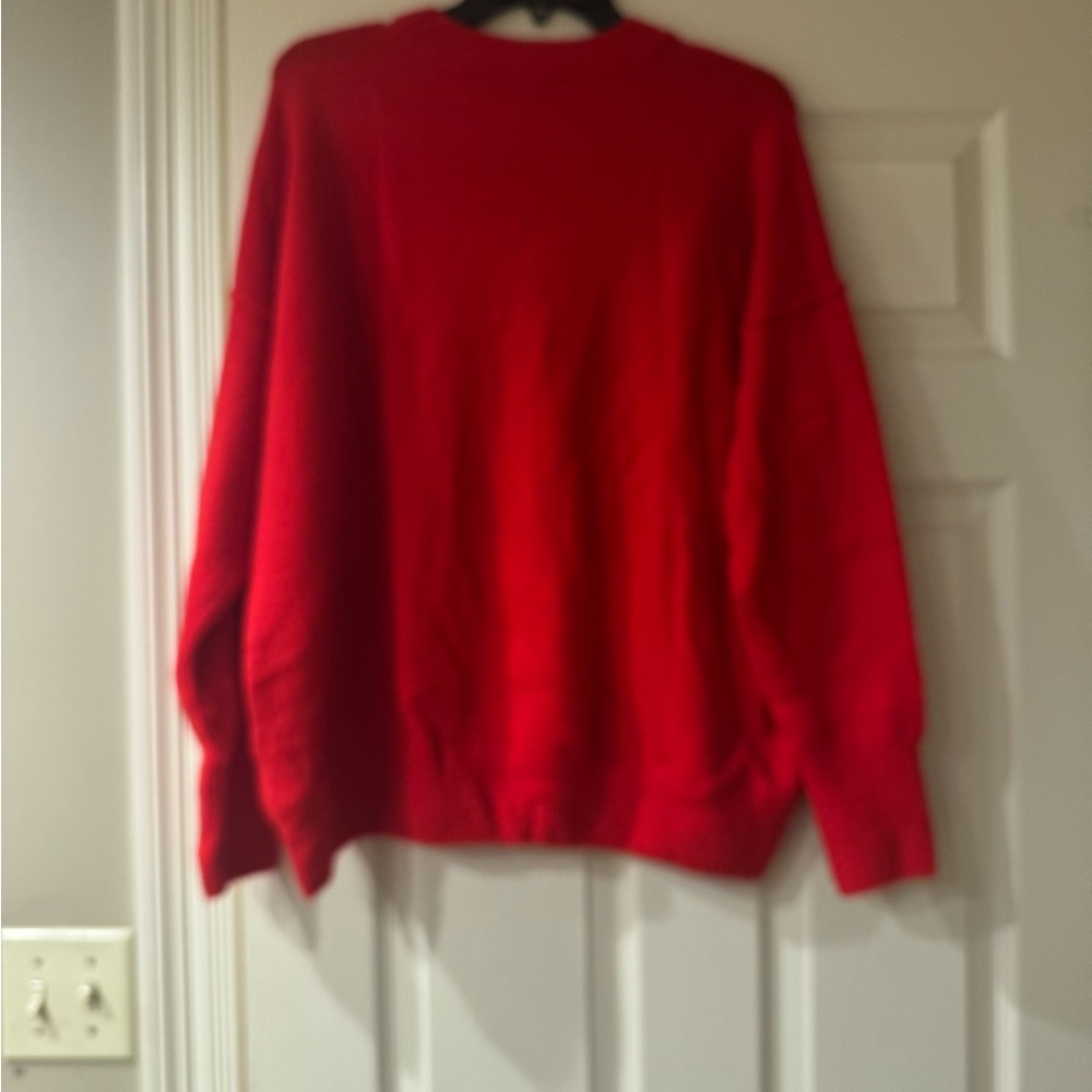 NWOT-Vince Camuto Red 'LOVE' Sweater - Picture 3 of 3